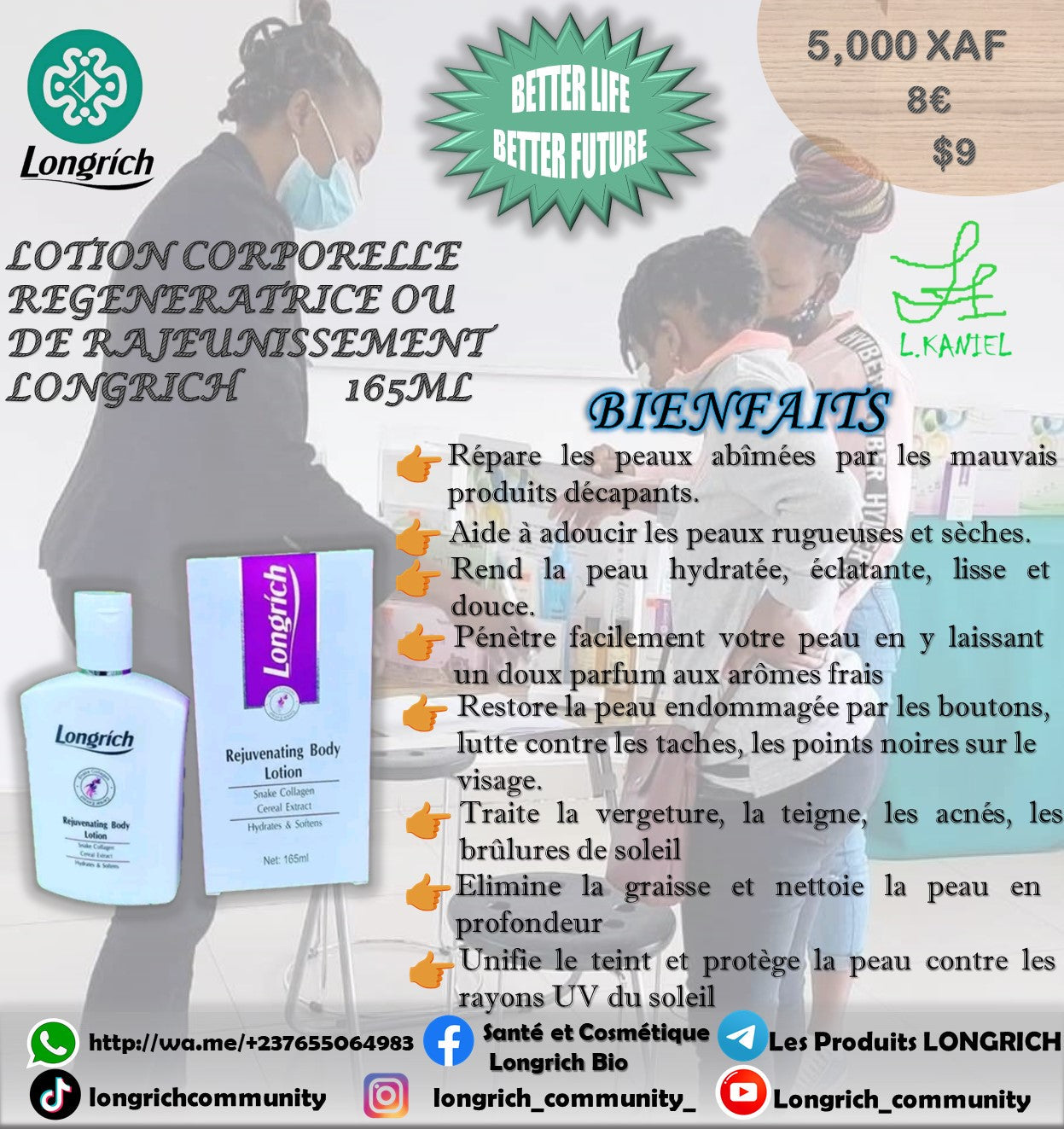 Acnés, Boutons, Dartres, Taches noires, Irritations Traitement Longrích