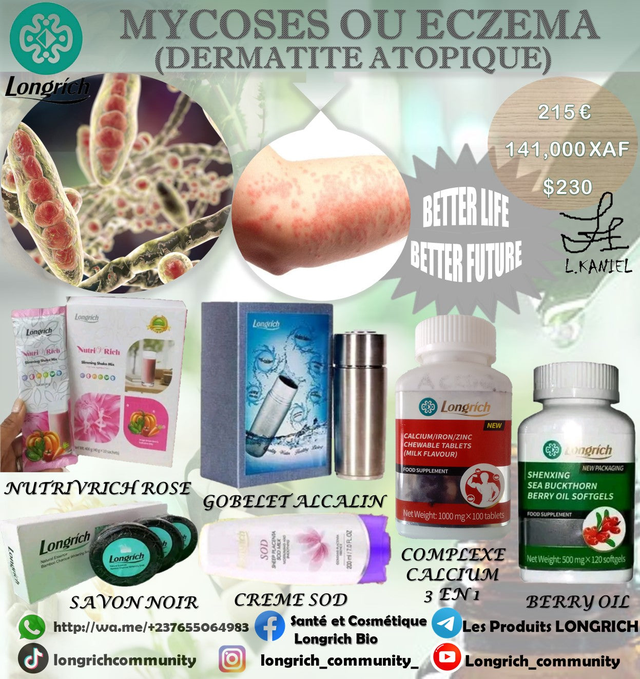 Mycoses & Eczéma Traitement Longrích